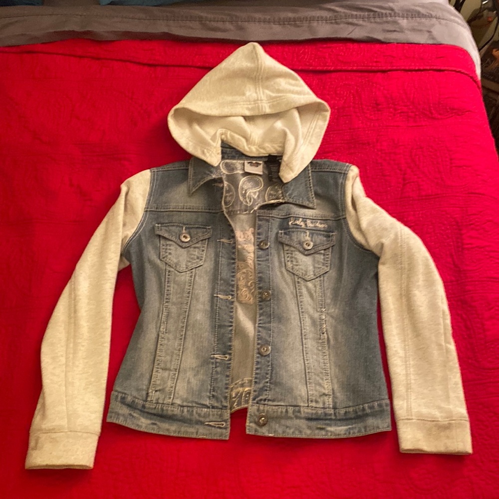 LNWOT medium Harley Davidson (HD) denim blue jean jacket